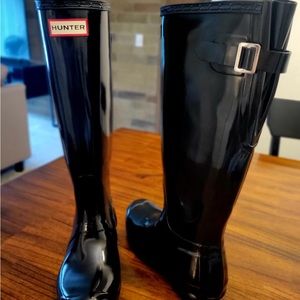 Hunter Boots Tall Black Size 7